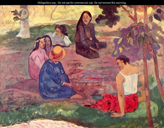 Parau Parau (Klatscherei) - Paul Gauguin