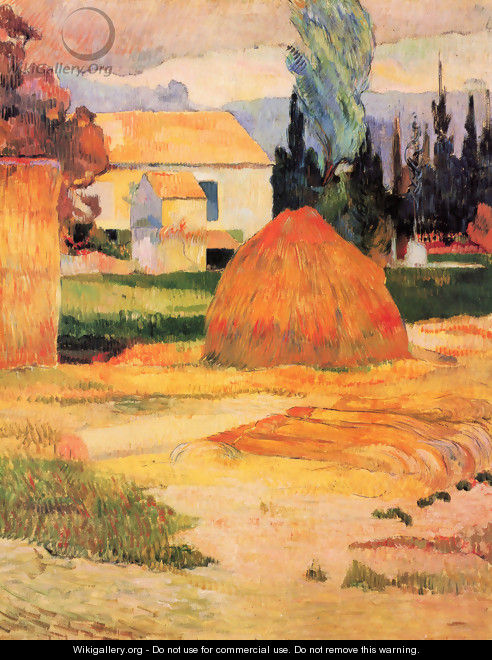Haystack, near Arles - Paul Gauguin