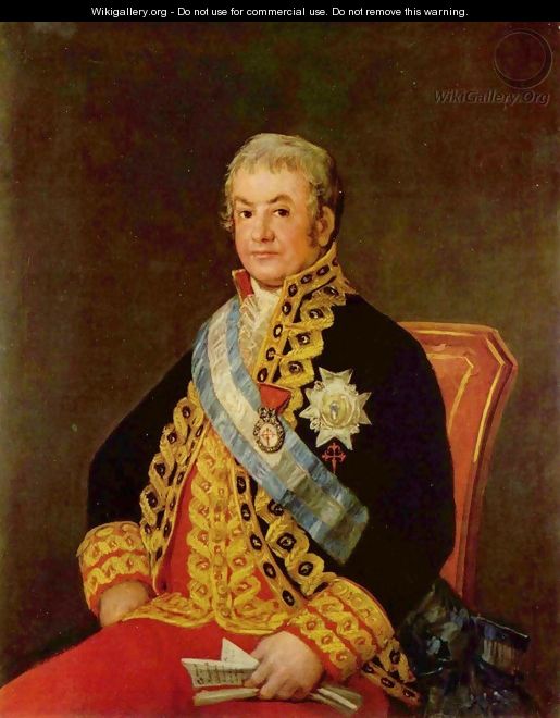 Portrait of José Antonio, Marqués de Caballero - Francisco De Goya y Lucientes