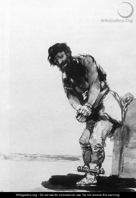 Chained Prisoner - Francisco De Goya y Lucientes