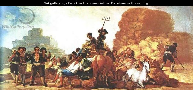 The Threshing - Francisco De Goya y Lucientes