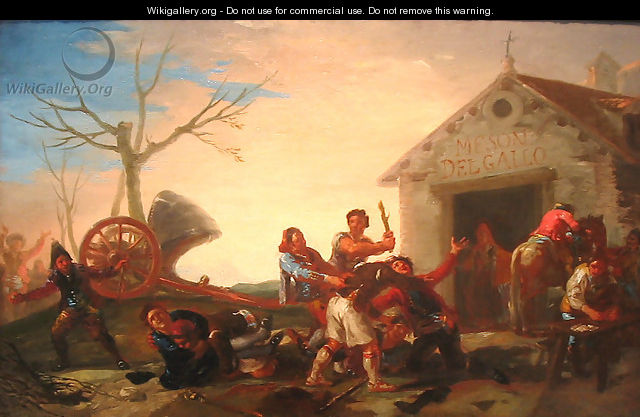 Riña_en_el_Mesón_del_Gallo_de_Goya - Francisco De Goya y Lucientes