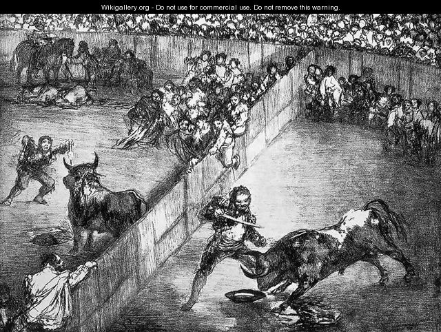 The Divided Arena - Francisco De Goya y Lucientes