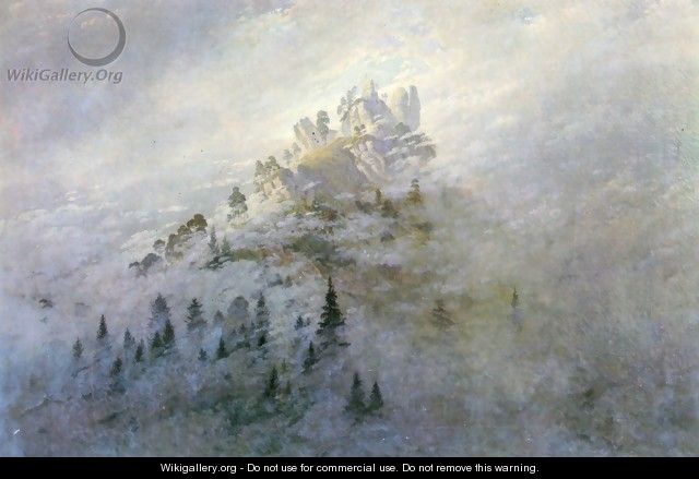Morning fog in mountains - Caspar David Friedrich
