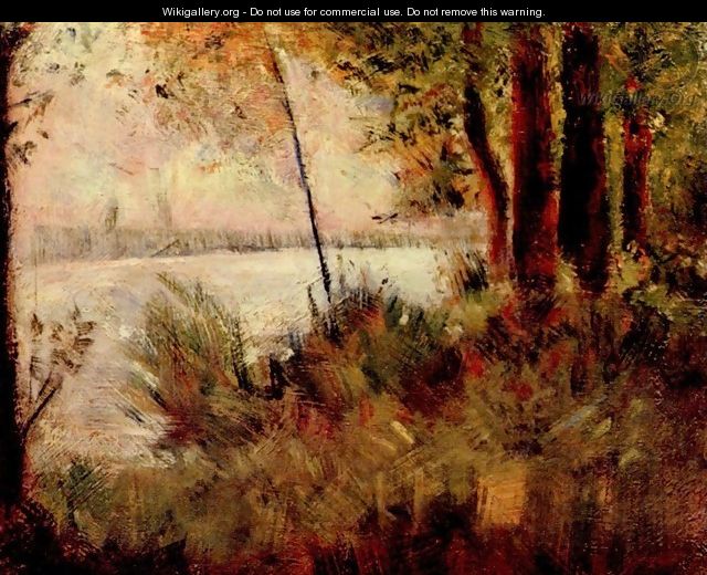 Bewachsener slope - Georges Seurat