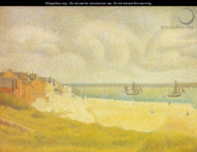 Sight of Le Crotoy from the north - Georges Seurat