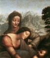 The Virgin and Child with St Anne (detail) 1 - Leonardo Da Vinci