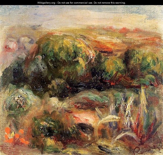 Landscape near Cagnes 01 - Pierre Auguste Renoir