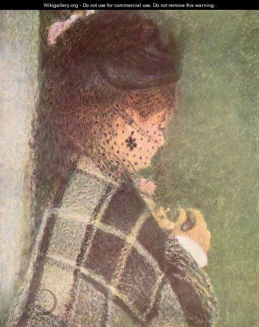 Lady with veil - Pierre Auguste Renoir