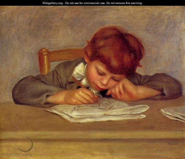 Jean Renoir Reading - Pierre Auguste Renoir