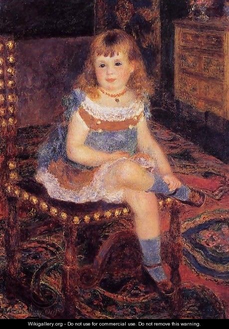 Georgette Charpentier Seated - Pierre Auguste Renoir