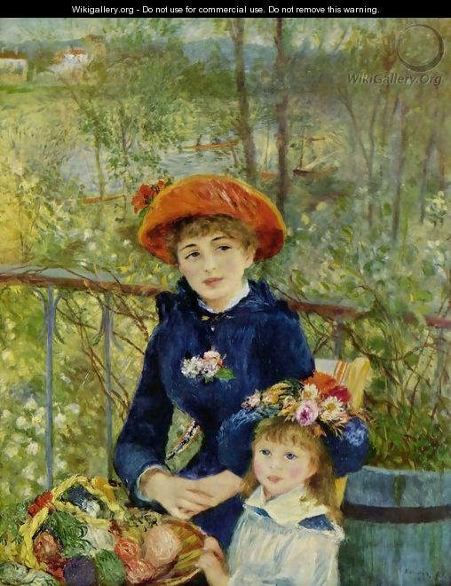 Two Sisters (On the Terrace) - Pierre Auguste Renoir