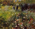 Summer Landscape (Woman with a Parasol in a Garden) - Pierre Auguste Renoir