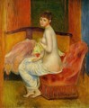 Seated Nude (At East) - Pierre Auguste Renoir