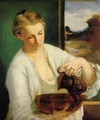 Portrait of Madame Manet Holding a Ewer - Edouard Manet