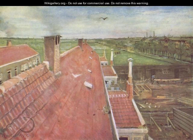 the roof - Vincent Van Gogh
