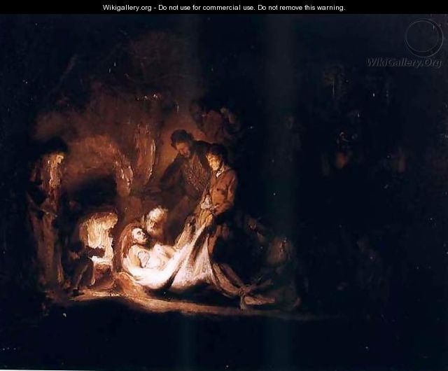Mise Au Tombeau,glasgow 1635 - Rembrandt Van Rijn