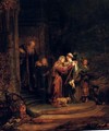 La Visitation,detroit 1640 - Rembrandt Van Rijn