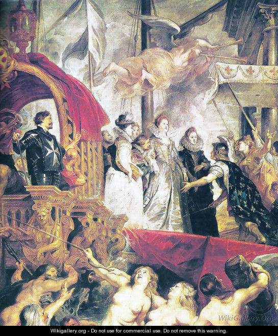 Arrival of Maria of Medici and Henry to Lyon - Peter Paul Rubens