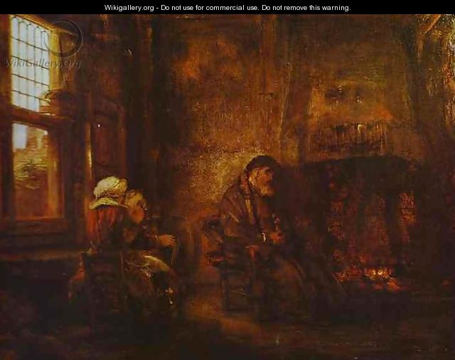 Tobit and Anna - Rembrandt Van Rijn
