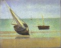 Boats. Bateux, maree basse, Grandcamp - Georges Seurat