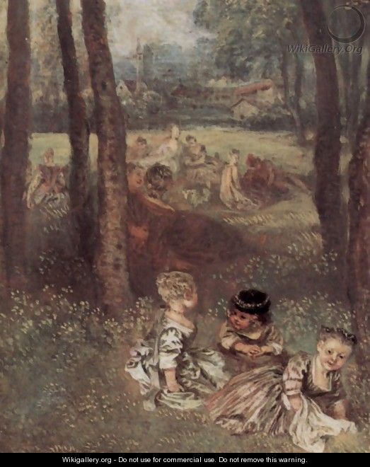 Les Champs Élyssées (detail 3) - Jean-Antoine Watteau