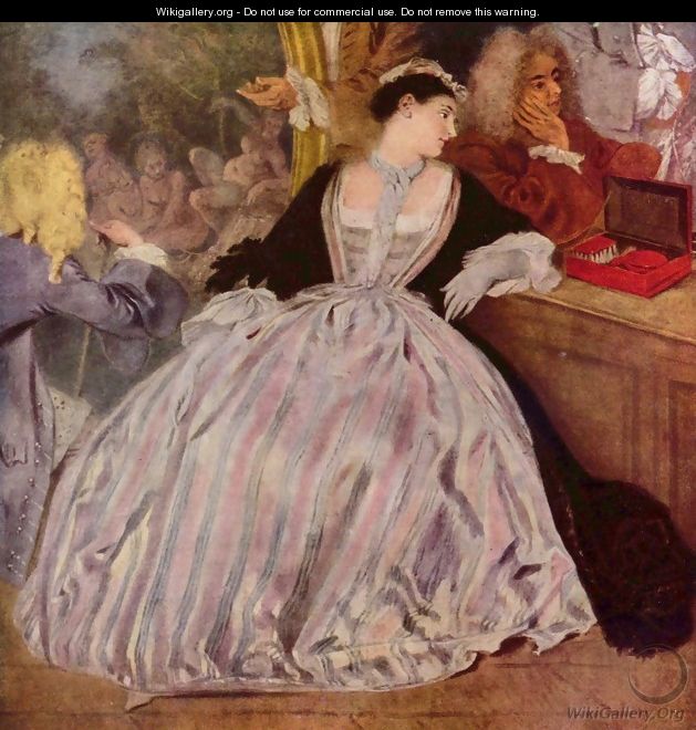 Gersaints Ladenschild (detail 2) - Jean-Antoine Watteau