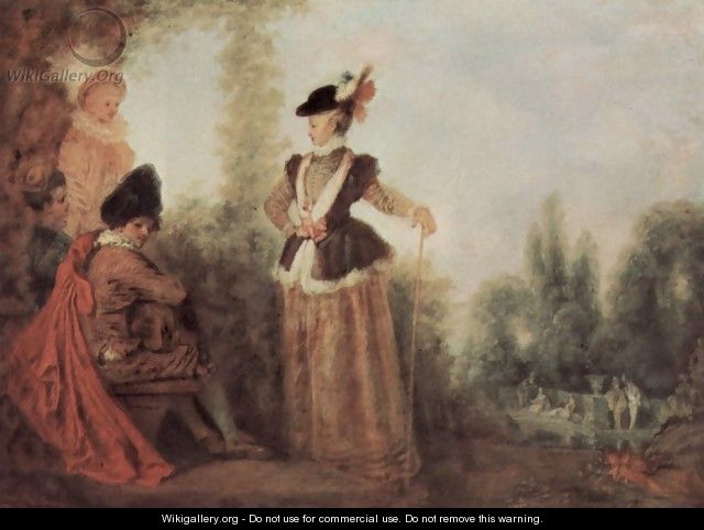 The adventuress - Jean-Antoine Watteau