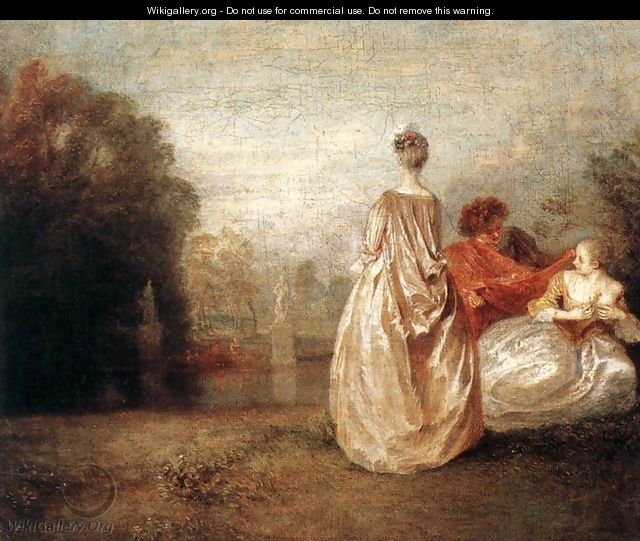 les deux cousines - Jean-Antoine Watteau