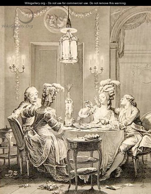The Fine Supper 1781 - Jean-Michel Moreau