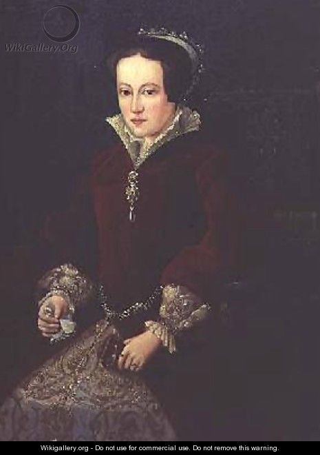 Portrait of Queen Mary I of England - (after) Mor, Sir Anthonis (Antonio Moro)