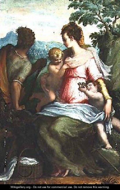 Madonna and Child with Saint John the Baptist - Francesco (Il Poppi) Morandini