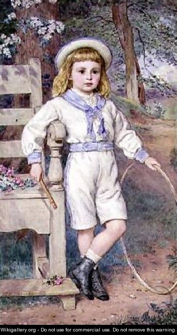 Boy with a Hoop 1875 - John Collingham Moore
