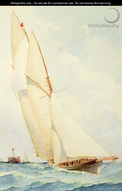 Schooner under Sail - Barlow Moore