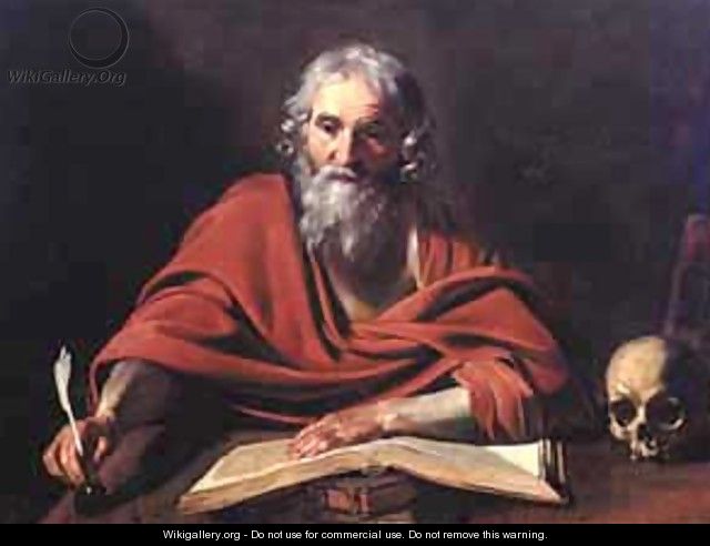 Saint Jerome in His Study 1633-39 - Matthias Stomer