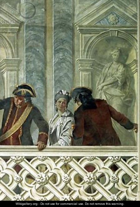 Group of three notaries - Michelangelo Morlaiter