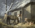 Winter Farmyard - George Morland