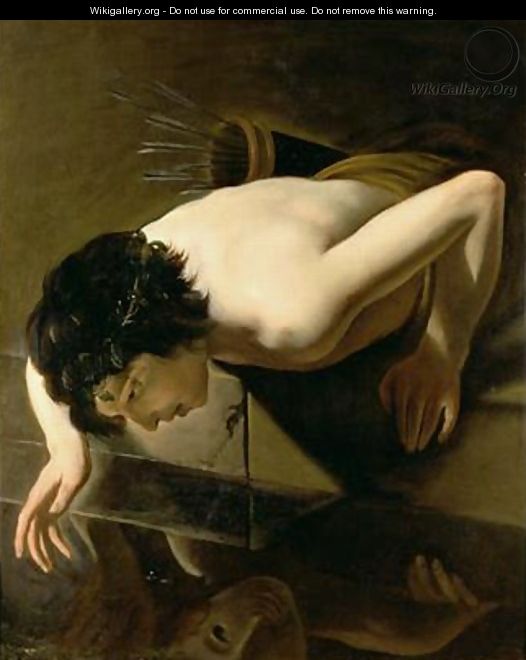 Narcissus - (attr. to) Moreelse, Jan