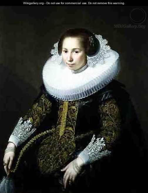 Portrait of Mrs van Voorst - Paulus Moreelse