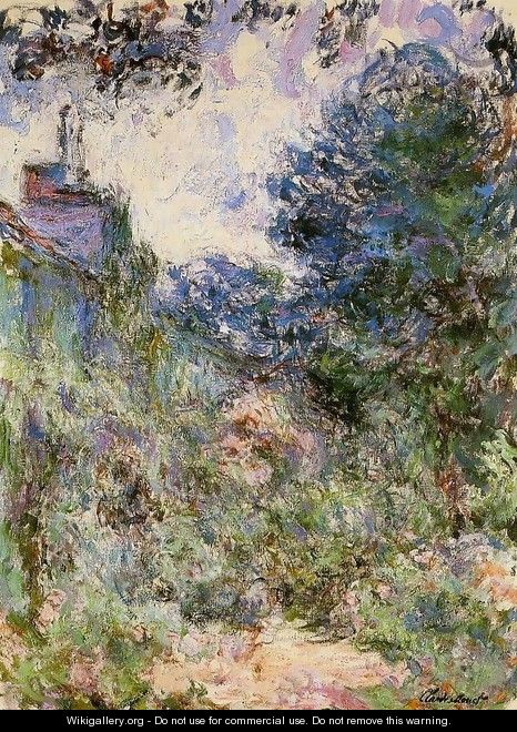 The House Seen from the Rose Garden 1 - Claude Oscar Monet