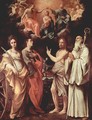 Marien's coronation with St. Catherine of Alexandria, St. John Evangelist, St. John the Baptist, St. Romuald of Cam - Guido Reni