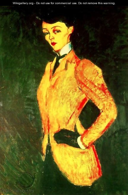 Woman in Yellow Jacket (The Amazon) - Amedeo Modigliani
