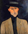 Portrait of a Man with Hat (aka Jose Pacheco) - Amedeo Modigliani