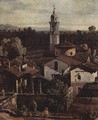 The village Gazzada view of the south (Vedute of Gazzada), Detail - Bernardo Bellotto (Canaletto)
