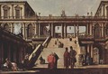 Capriccio, palace staircase - Bernardo Bellotto (Canaletto)