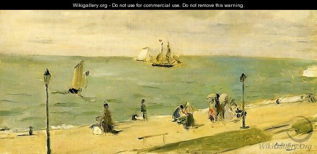 The Beach at Petit-Dalles - Berthe Morisot