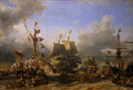 Embarkment of de Ruyter and de Witt at Texel, 1667 - Eugène Isabey