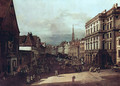View from Vienna, flour market of Southwest northeast view - Bernardo Bellotto (Canaletto)