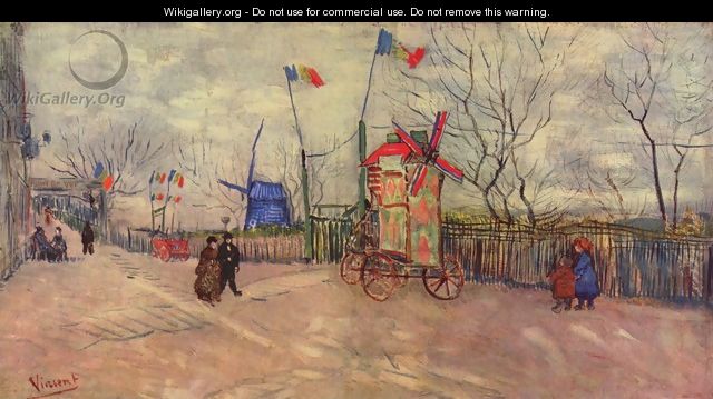 Street Scene in Montmartre 2 - Vincent Van Gogh