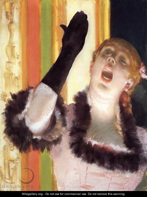 Singer with a Glove - Edgar Degas